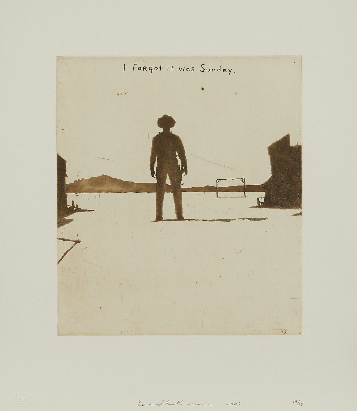 le_pho_banner 2 David Rathman "I Forgot It Was Sunday" Etching