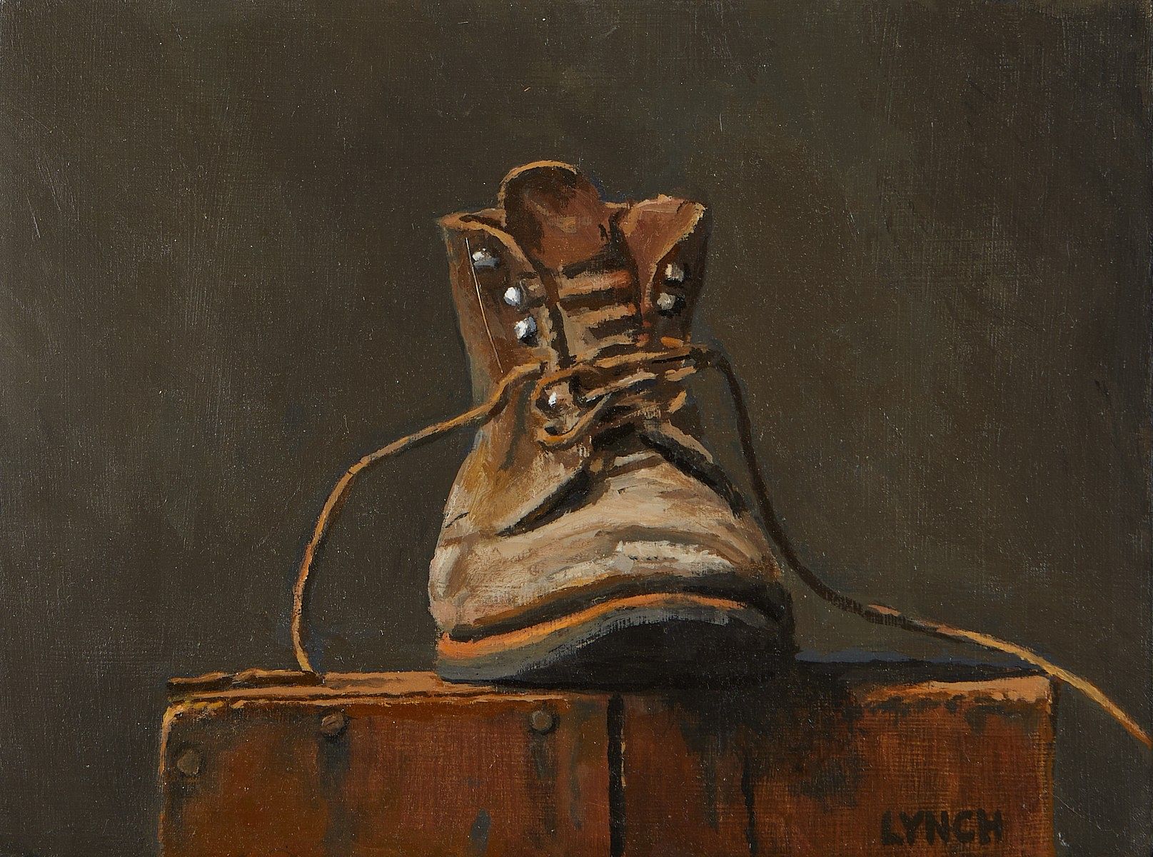 le_pho_banner 2 Mike Lynch "Shoe" Oil on Panel Painting 2014