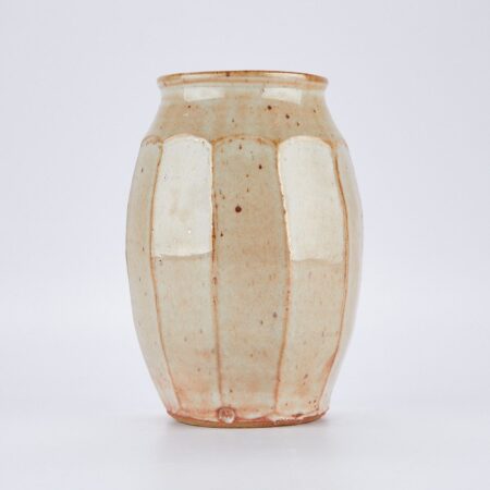 Warren MacKenzie Cut Sided Pottery Vase - Marked