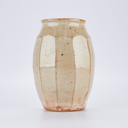 Warren MacKenzie Cut Sided Pottery Vase - Marked