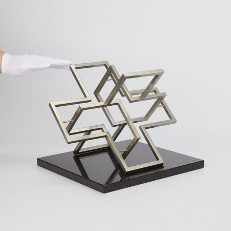 Charles Huntington Steel Geometric Sculpture 1969