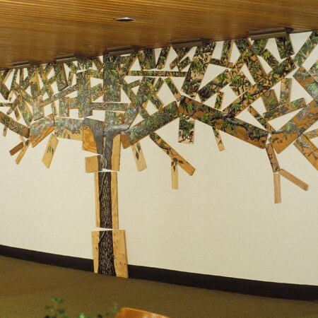 David Lefkowitz "Silviculture II" Oil on Lumber