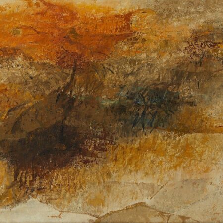 Charles Beck "Hills and Trees" Painting 1960