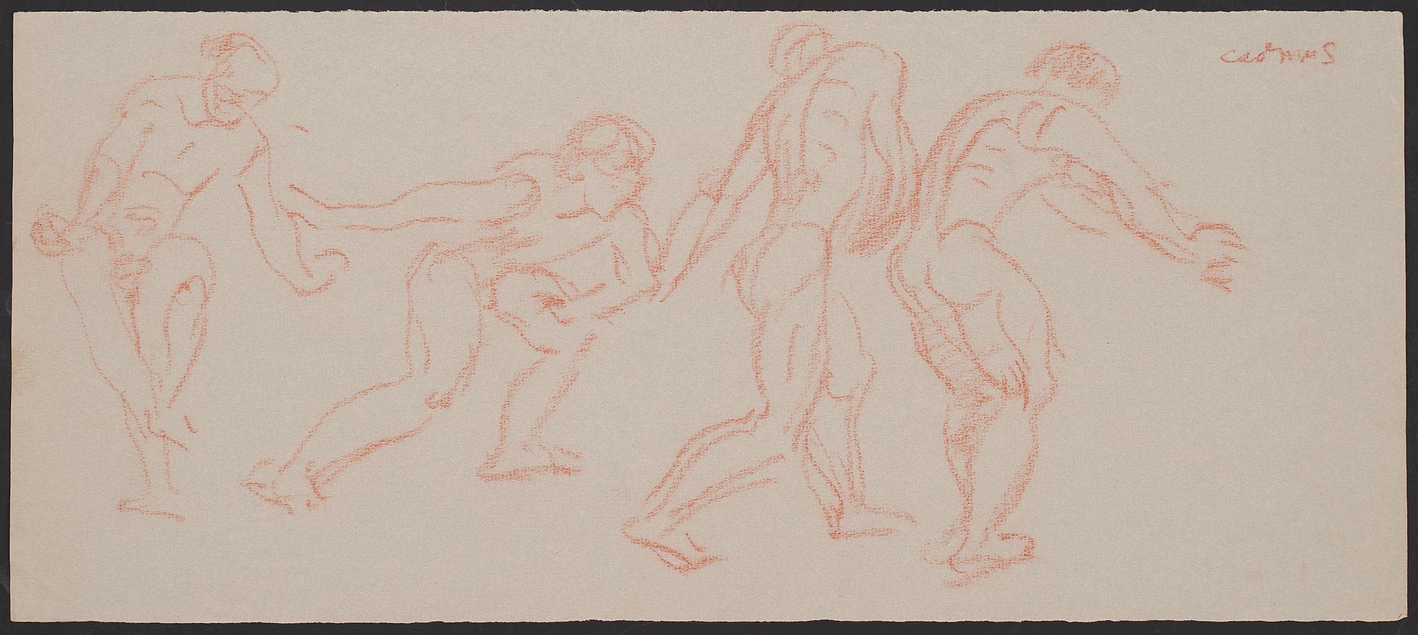 le_pho_banner 2 Paul Cadmus Nude Poses Crayon on Paper