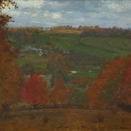 Alexis Fournier "Autumn in the Valley" Painting
