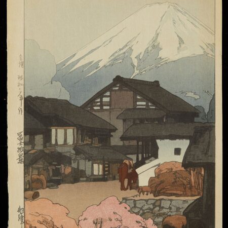 Hiroshi Yoshida "Fujiyama, Okitsu" Jizuri Print