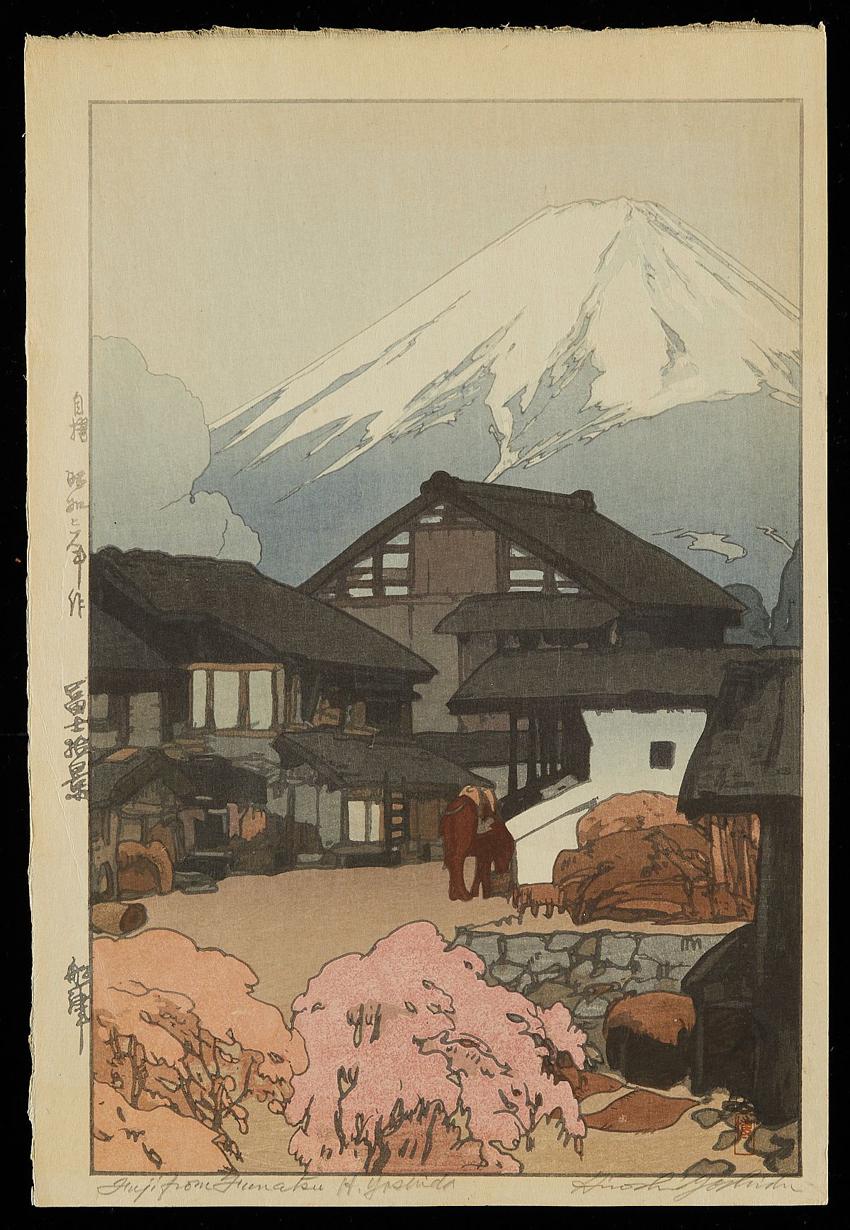 le_pho_banner 2 Hiroshi Yoshida "Fujiyama, Okitsu" Jizuri Print