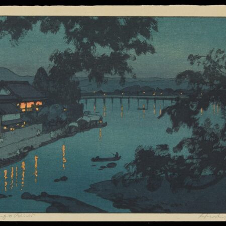 Hiroshi Yoshida "Chikugo River" Jizuri Print