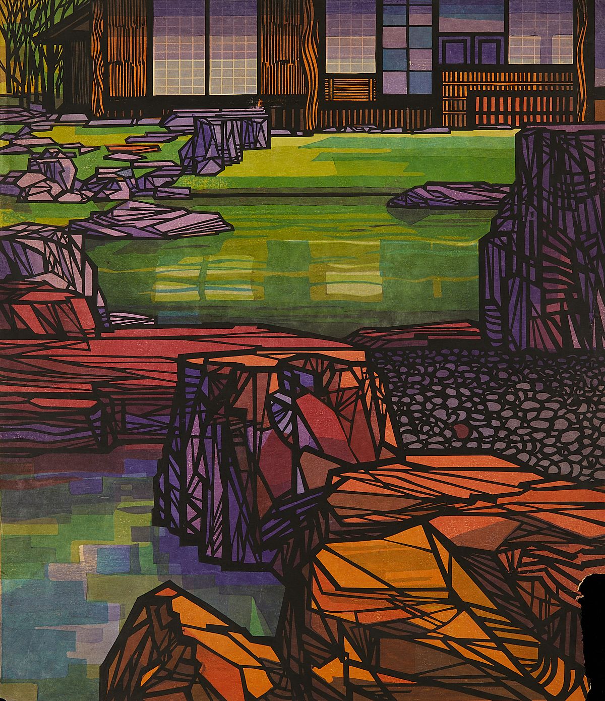 le_pho_banner 2 Clifton Karhu "Katsura Gardens" Woodblock Print