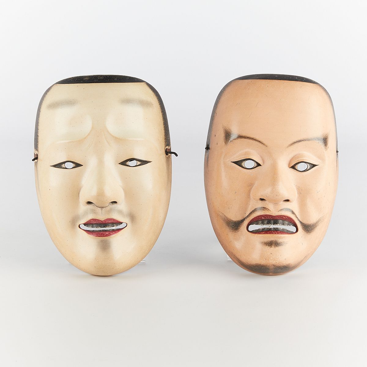 le_pho_banner 2 Group of 2 Bidou Yamaguchi Otoko-men Noh Mask