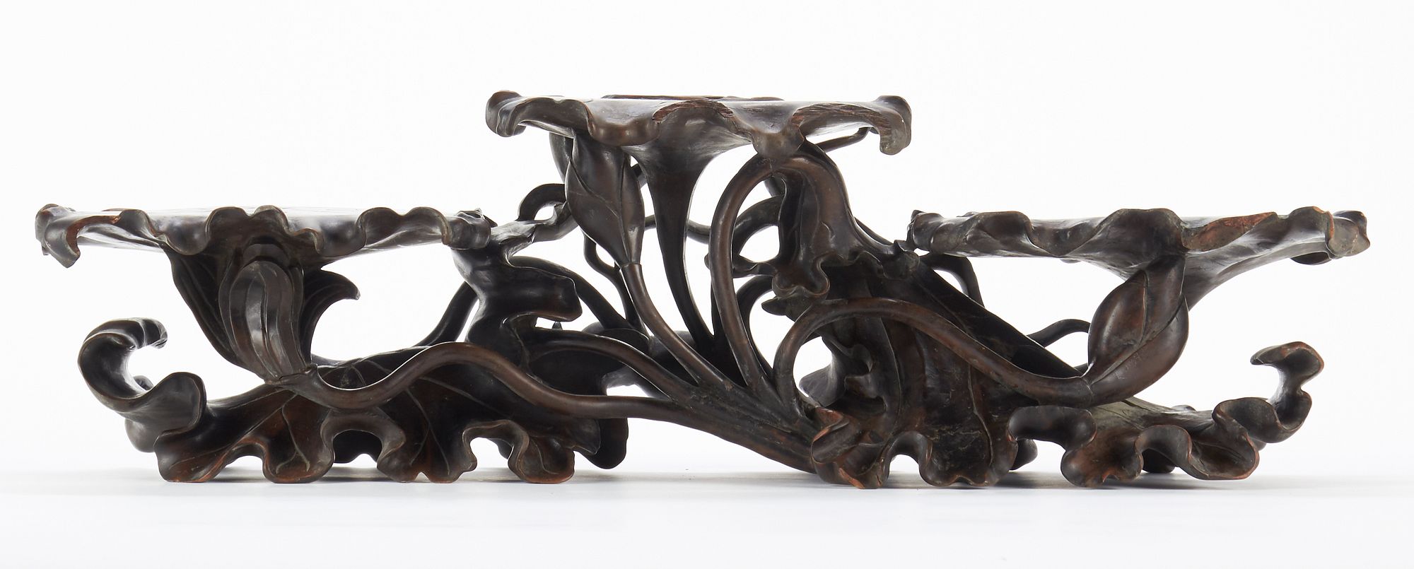 le_pho_banner 2 19th c. Chinese Rosewood 3-Platform Stand