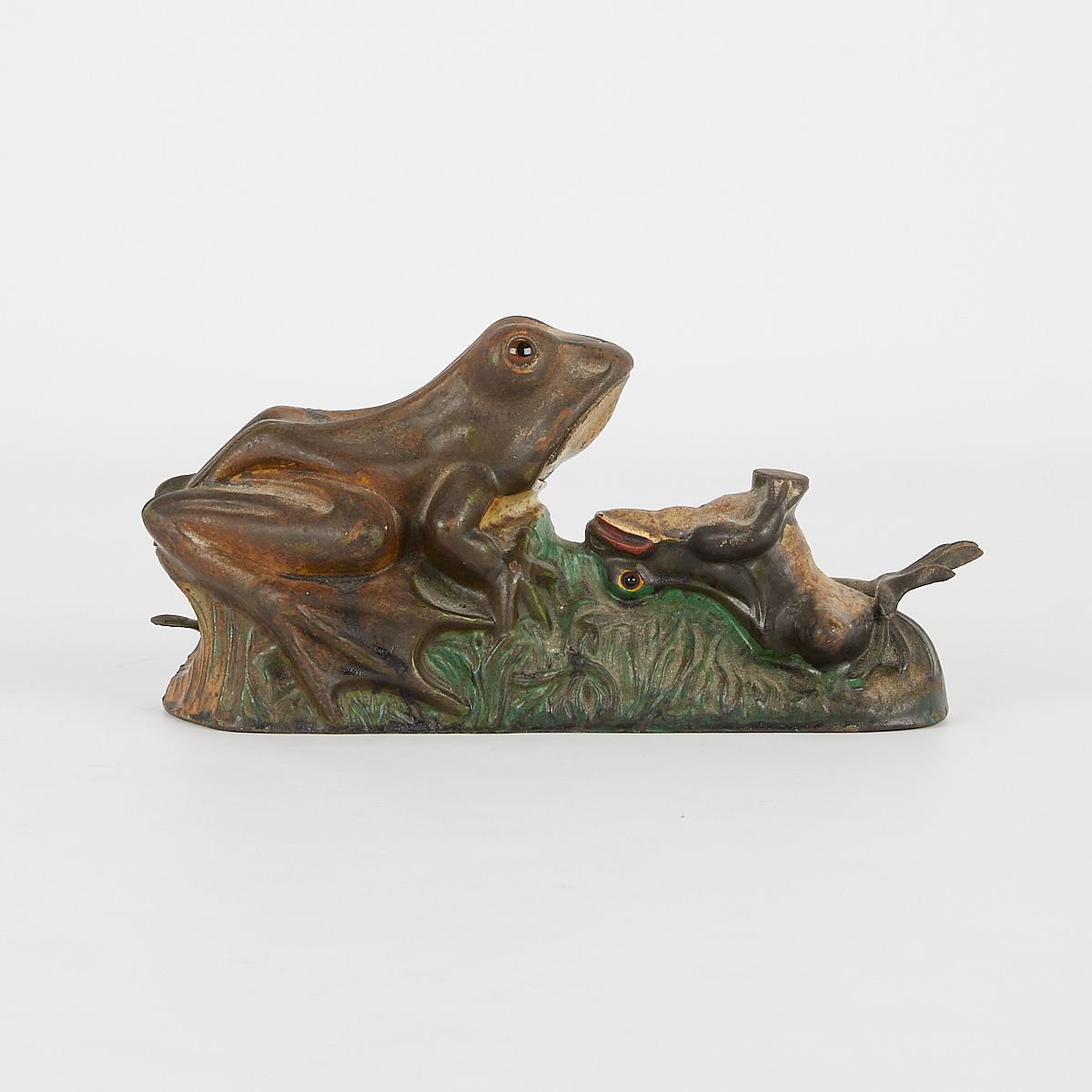 le_pho_banner 2 J. & E. Stevens "Two Frogs" Mechanical Bank