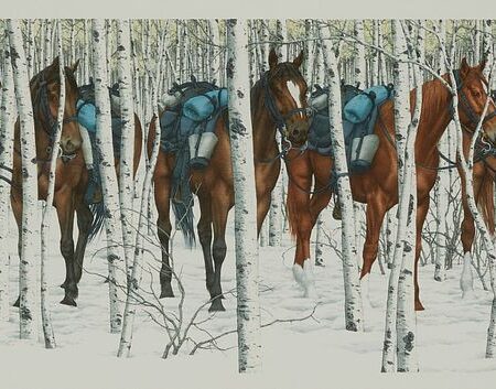 Bev Doolittle "Two Indian Horses" Lithograph