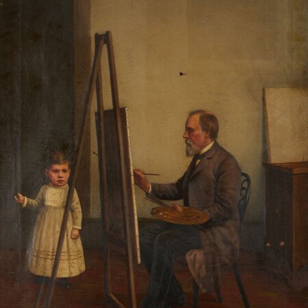 Barton S. Hays Artist Studio Oil Painting