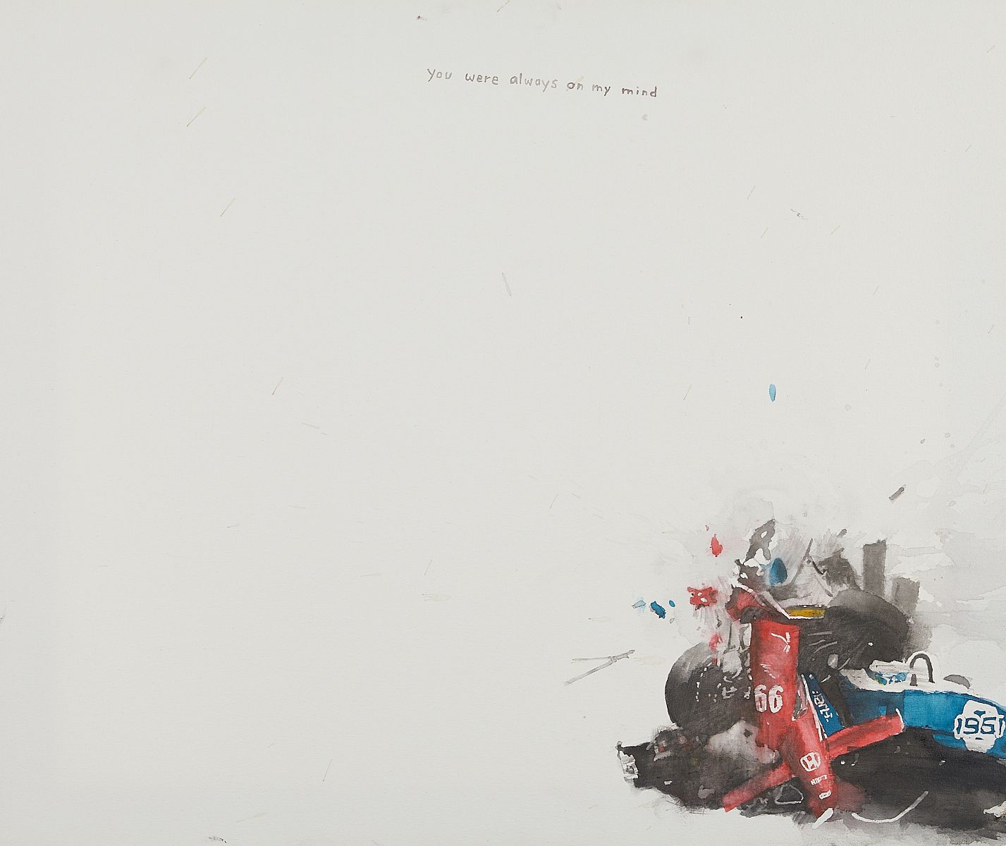 le_pho_banner 2 David Rathman Race Car Mixed Media Painting