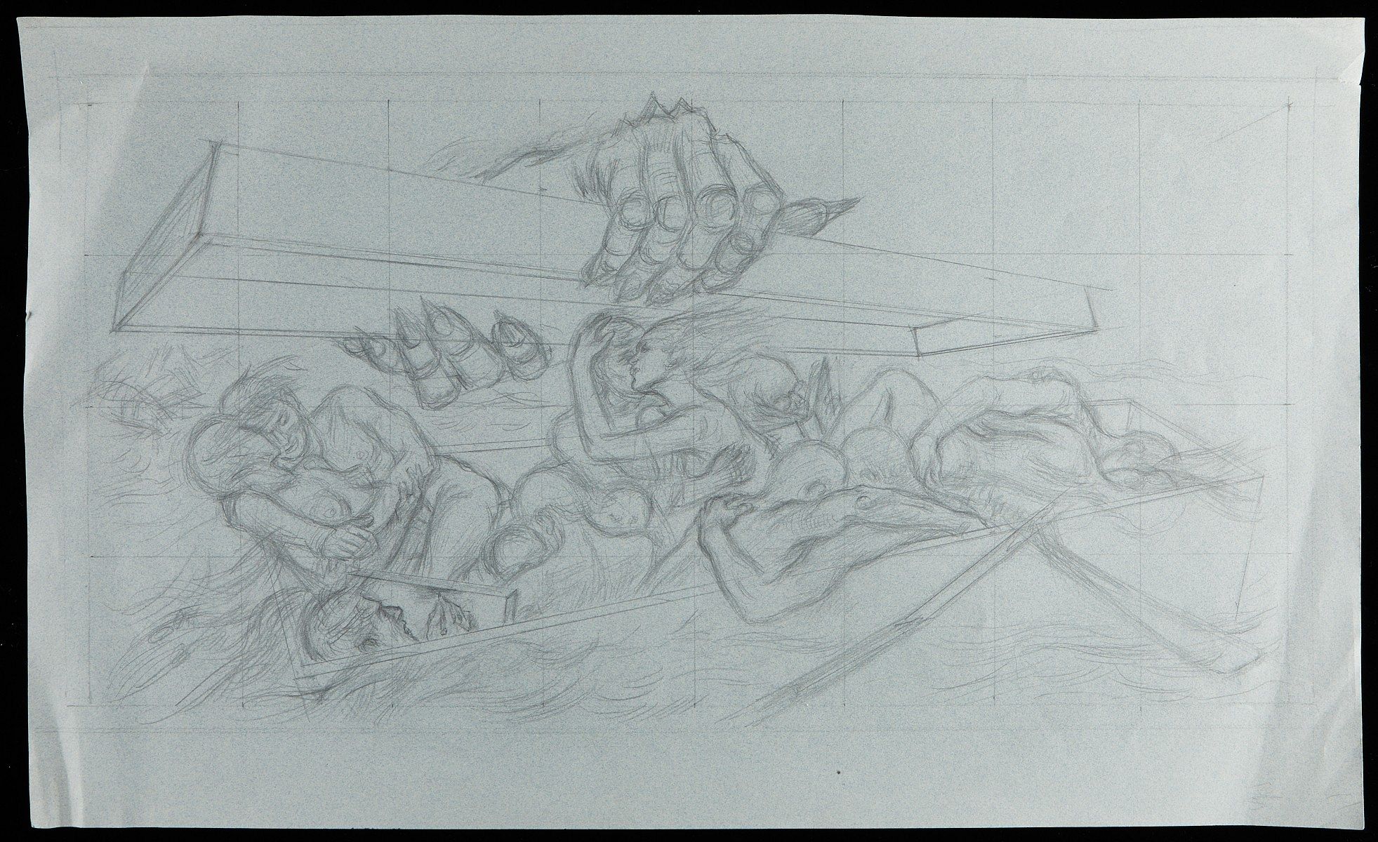 le_pho_banner 2 Paul Cadmus Sketch Graphite on Paper