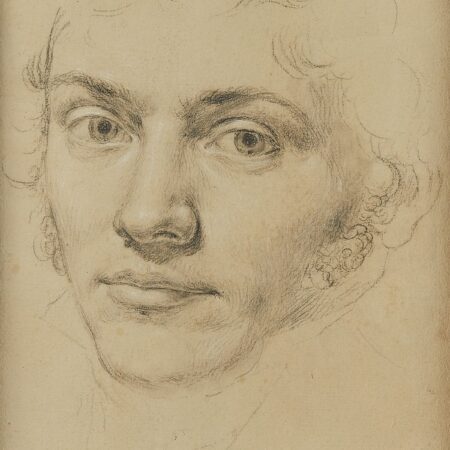 Bartolomeo Pinelli Graphite Portrait Drawing