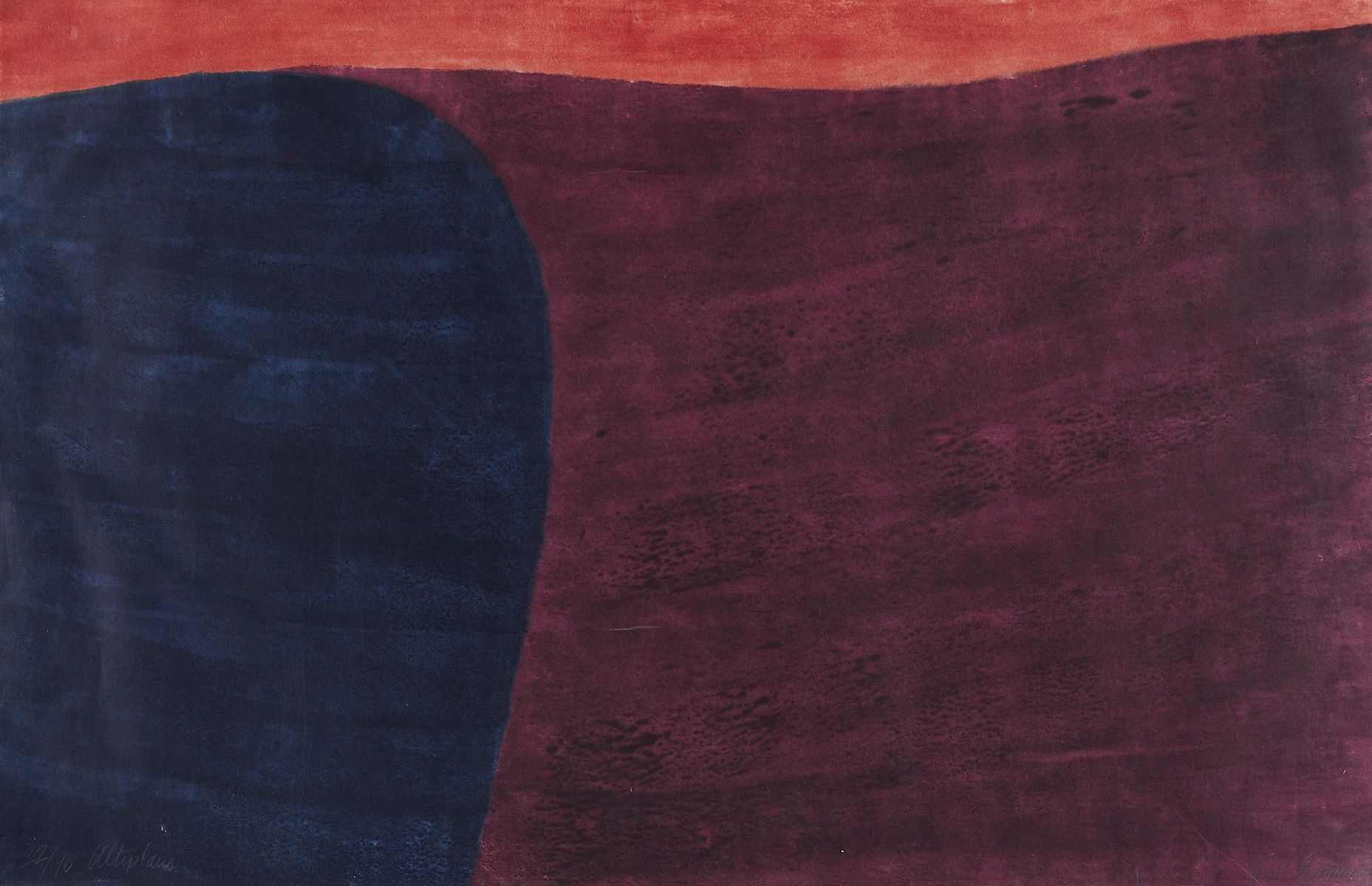 le_pho_banner 2 Carol Summers "Altiplano" Woodcut Print 1977
