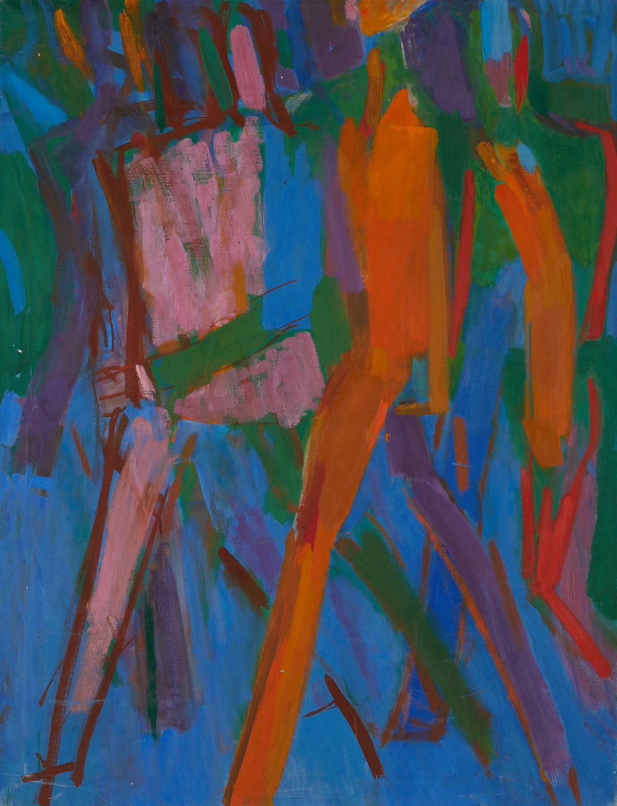 le_pho_banner 2 Abstract Figural Oil Painting - MoMA Label