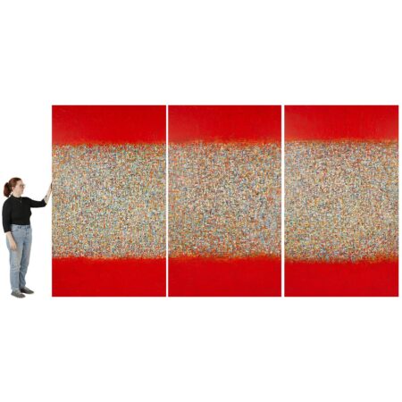 Large Yehan Wang "W5593" Triptych