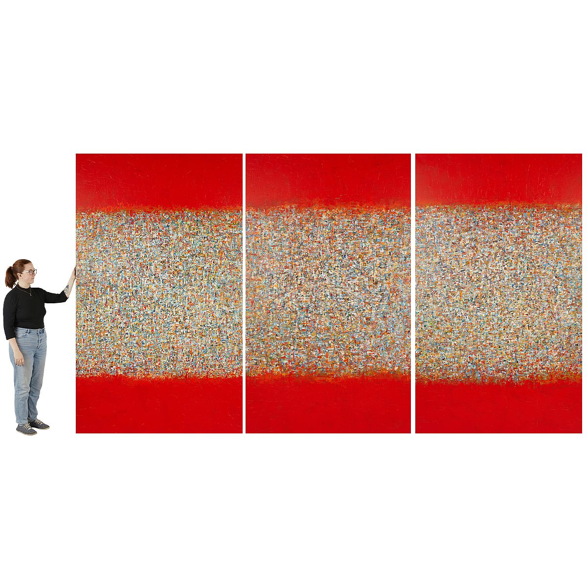 le_pho_banner 2 Large Yehan Wang "W5593" Triptych