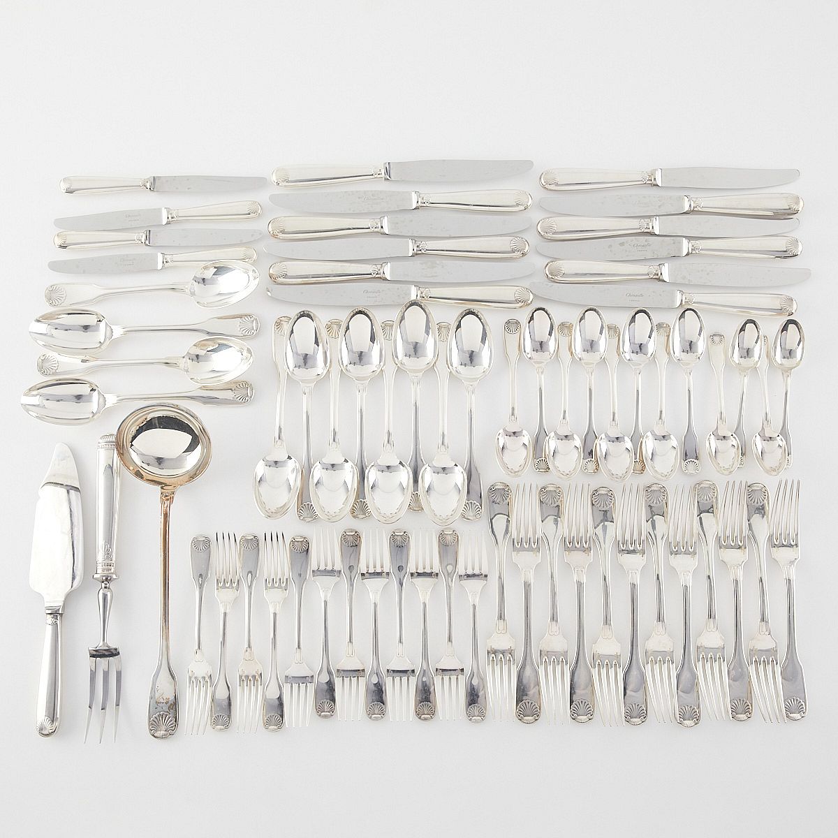 le_pho_banner 2 67 Pcs Christofle France Silverplate Flatware