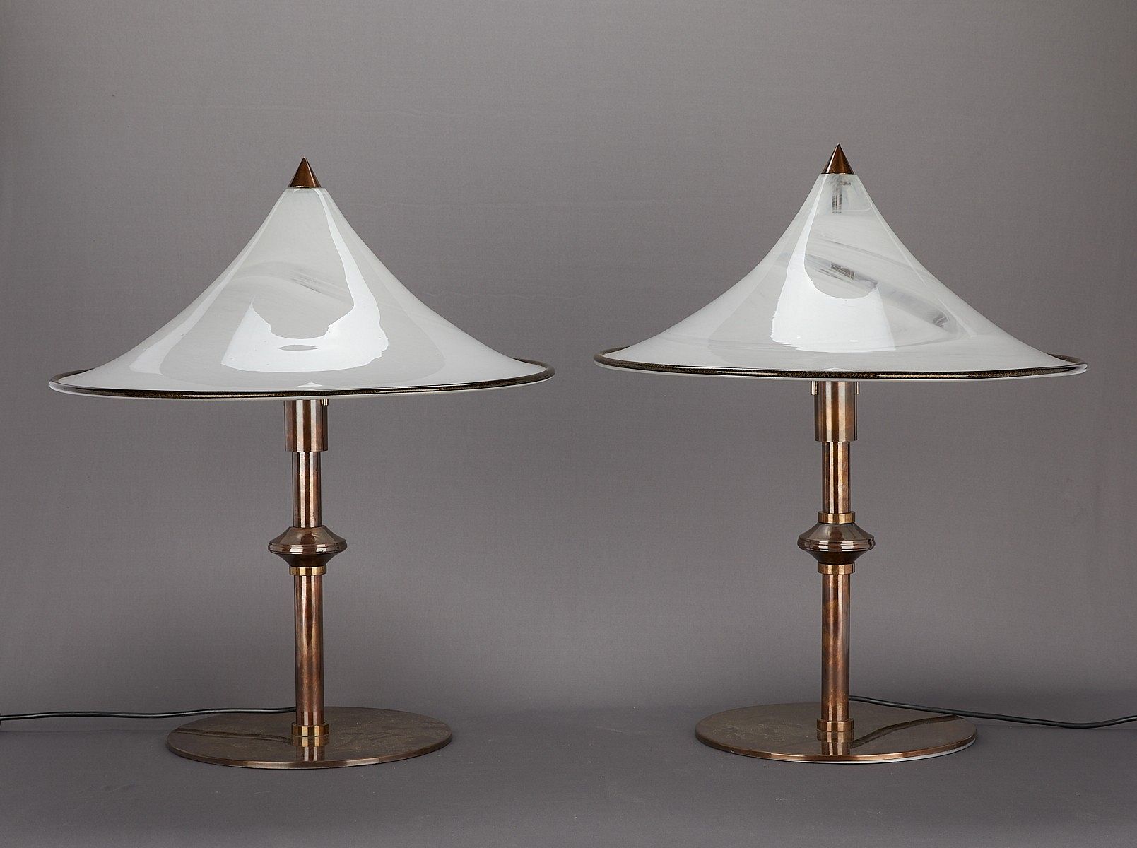 le_pho_banner 2 Italian Murano Tables Lamps Attr. Leucos