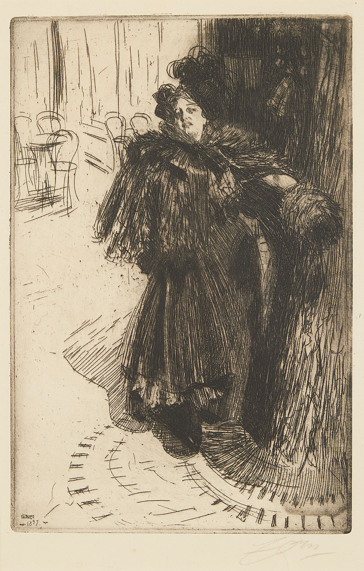 le_pho_banner 2 Anders Zorn "Effet de Nuit III" Etching 1897