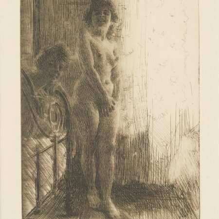Anders Zorn "A Dark Corner" Etching 1903