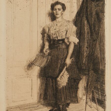 Anders Zorn "The New Maid" Etching 1909