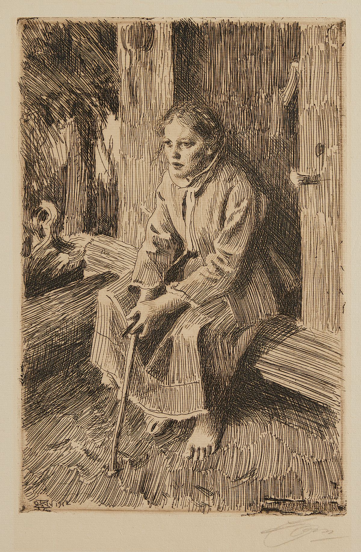 le_pho_banner 2 Anders Zorn "Vallkulla" Etching 1912