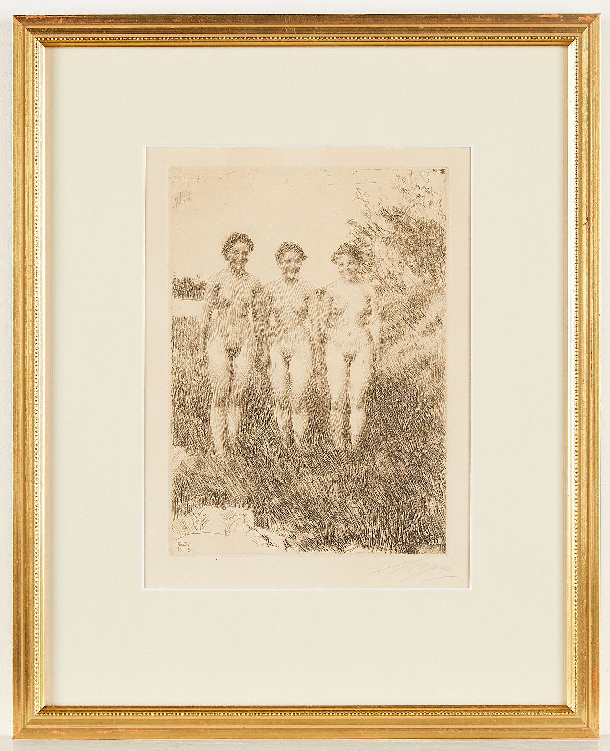 le_pho_banner 2 Anders Zorn "Three Sisters" Etching 1913