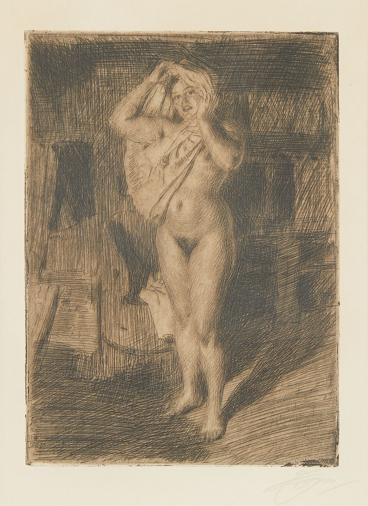 le_pho_banner 2 Anders Zorn "Berserk" Etching 1914