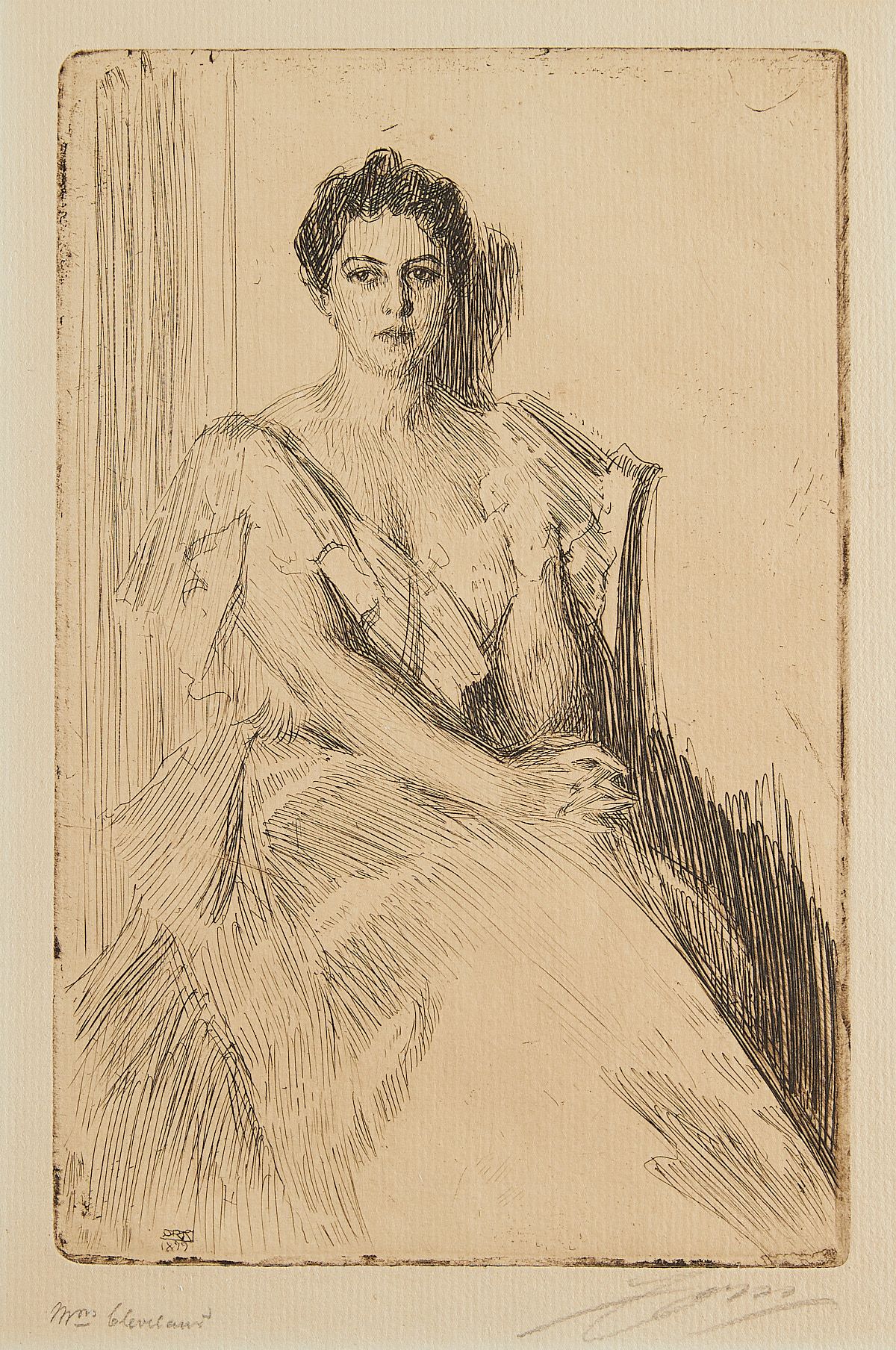 le_pho_banner 2 Anders Zorn "Mrs. Cleveland II" Etching 1899