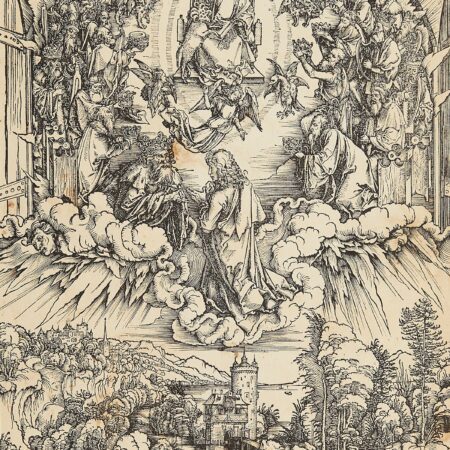 Durer "St. John Before God & the Elders" Woodcut