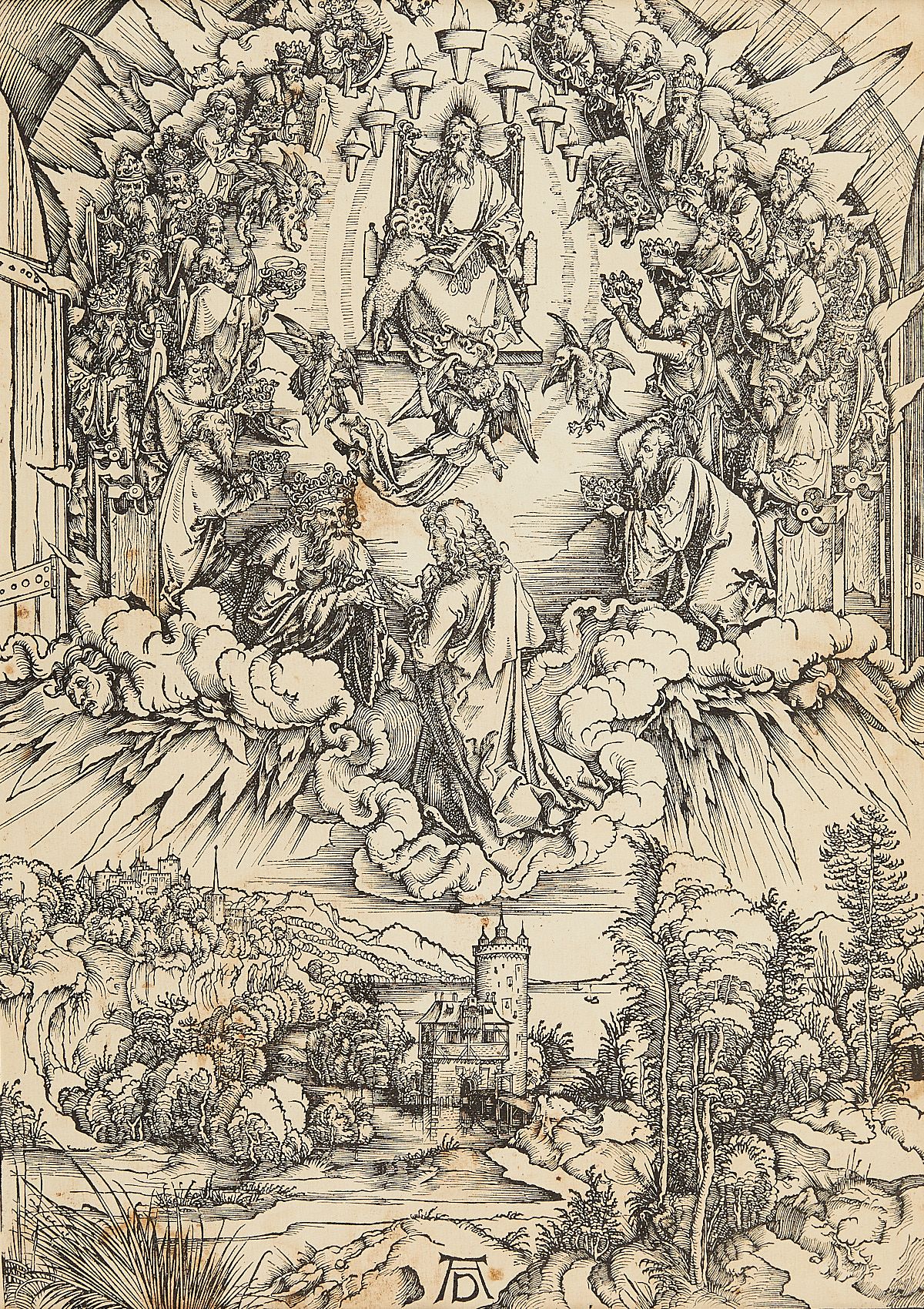 le_pho_banner 2 Durer "St. John Before God & the Elders" Woodcut