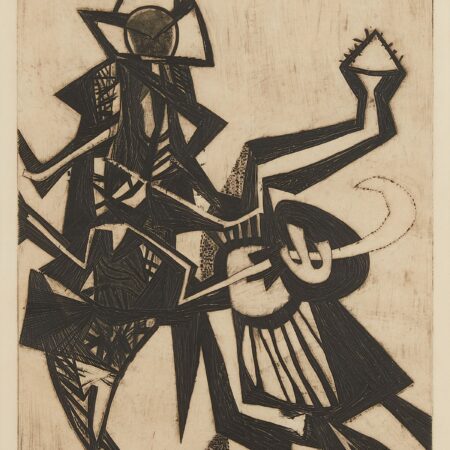 Fred Becker "Insectivore" Etching 1950