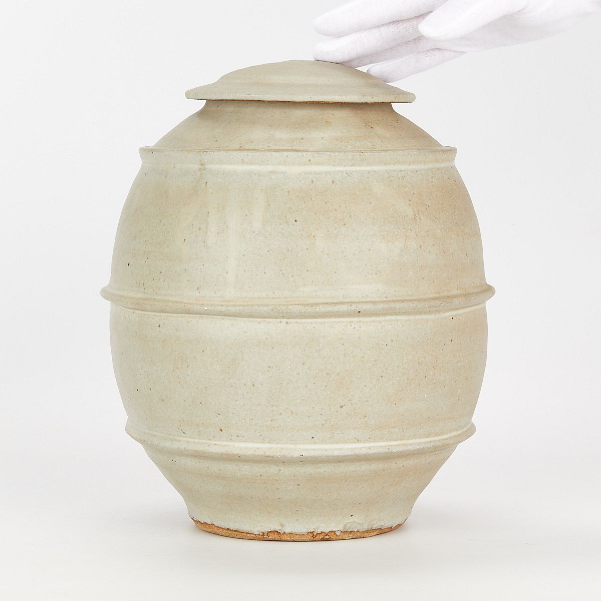 le_pho_banner 2 Warren MacKenzie Lidded Vessel - Double Stamped