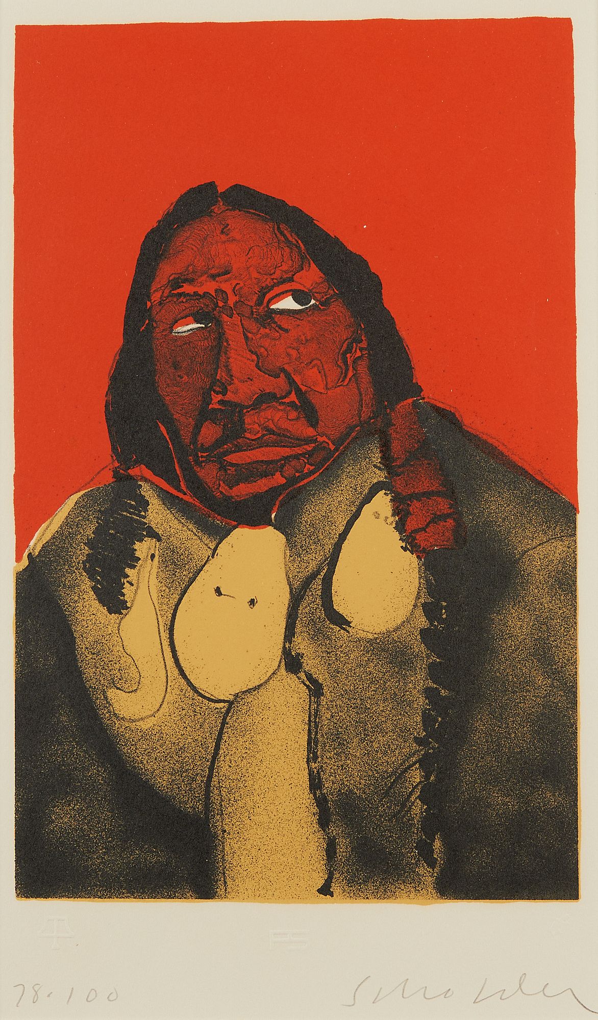 le_pho_banner 2 Fritz Scholder Indian Portrait #2 1st State Print