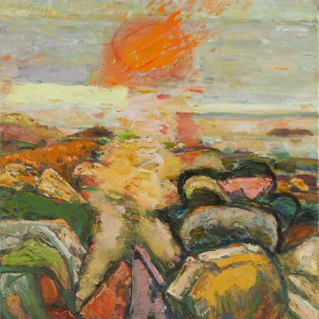 Bernard Chaet "June, Orange Sun" Painting 2002