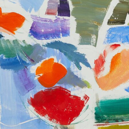 Ivon Hitchens Poppies Still Life Painting 1973-75