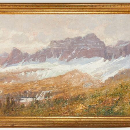 Large John Fery "Red Eagle Pass" Oil Painting