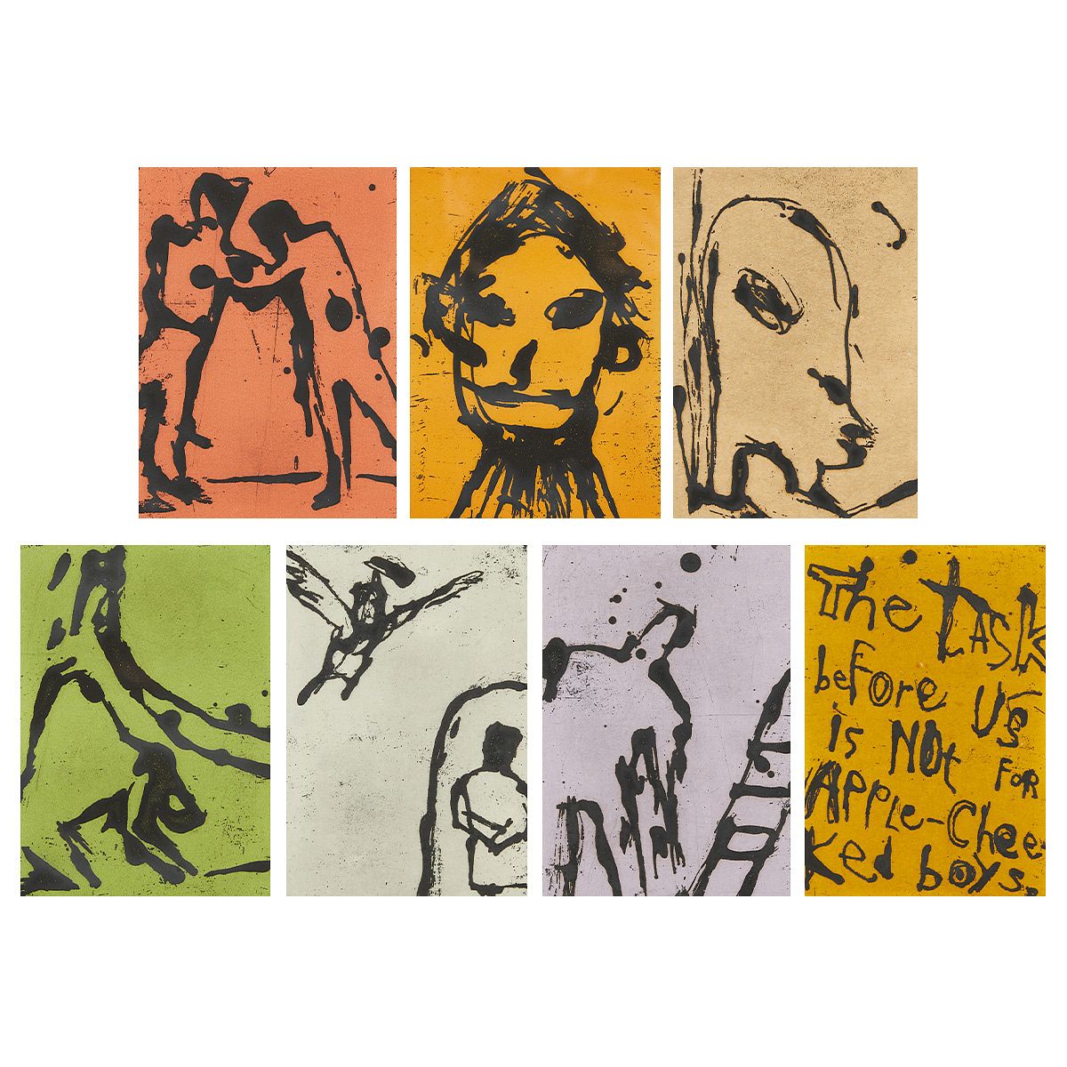 le_pho_banner 2 Suite 7 David Rathman Etchings w/ Chine Colle 1990