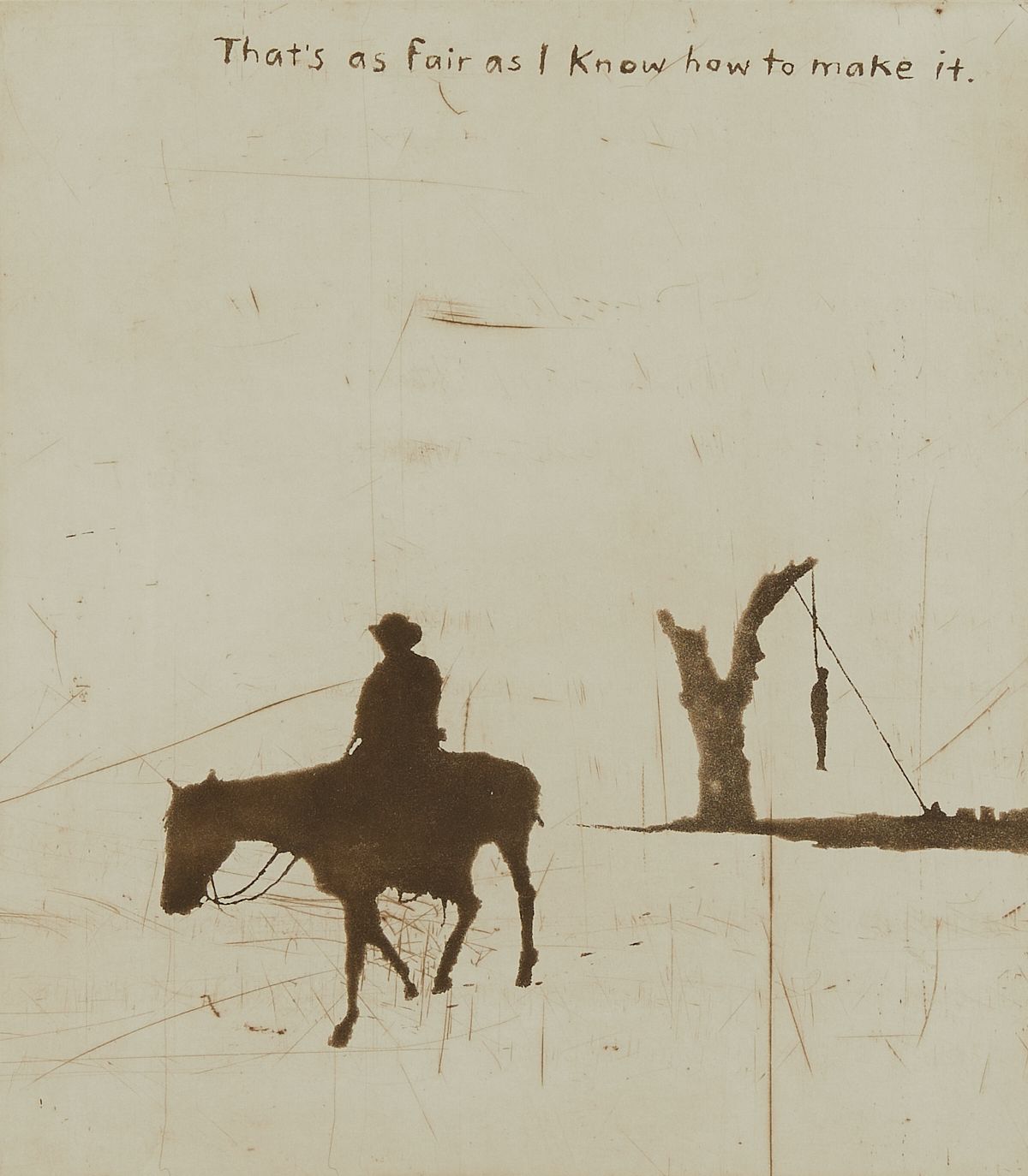 le_pho_banner 2 David Rathman "That's As Fair As I Know" Etching