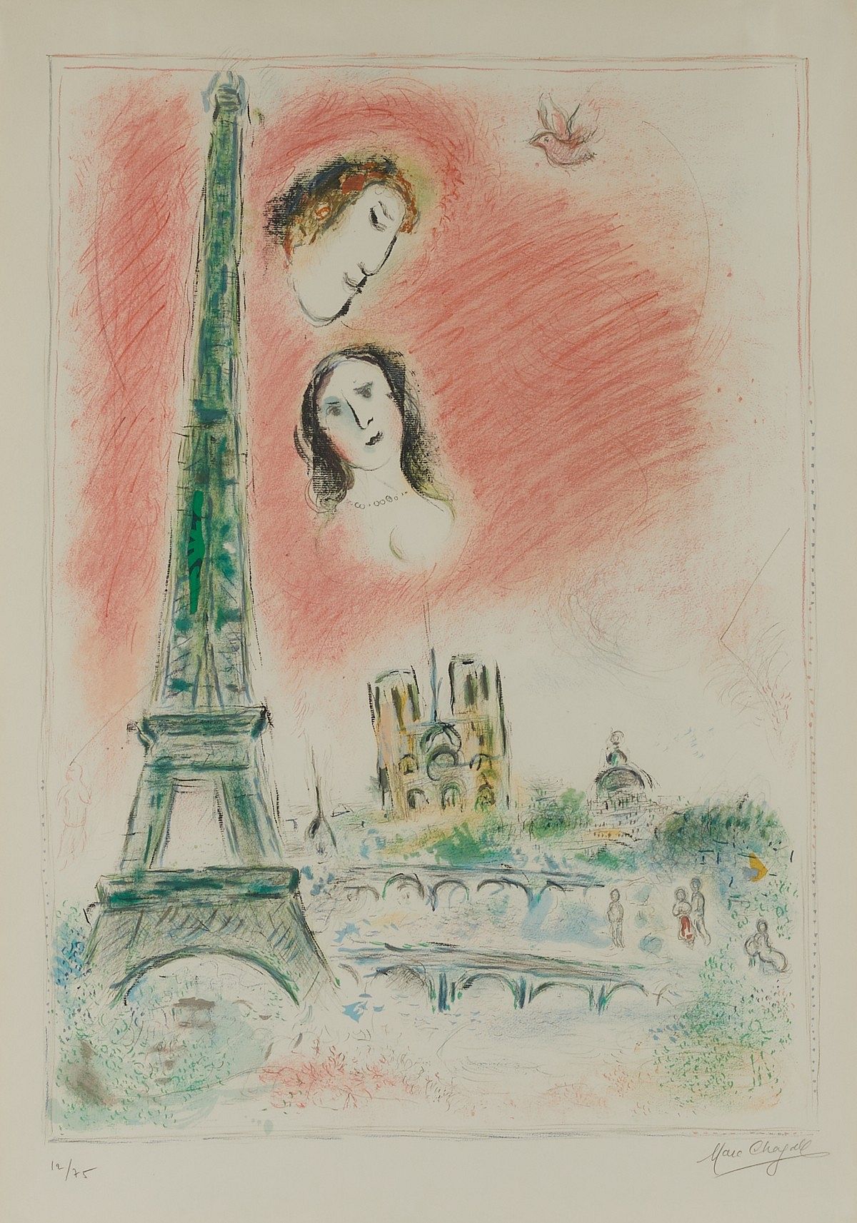 le_pho_banner 2 Marc Chagall "Paris of Dream" Lithograph