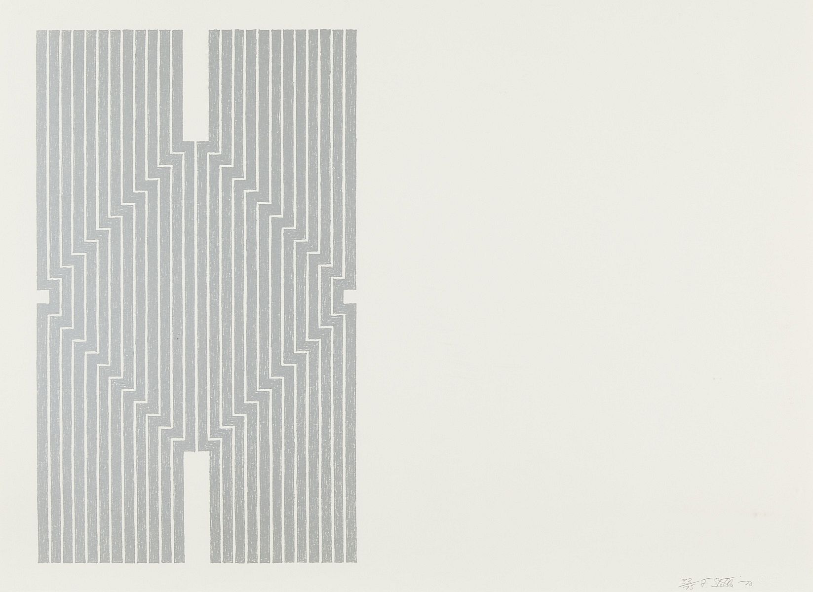 Frank Stella "Six Mile Bottom" Lithograph on Paper