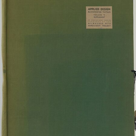 WPA Milwaukee Handicraft Project Blockprinted Textiles Folio Vol 4