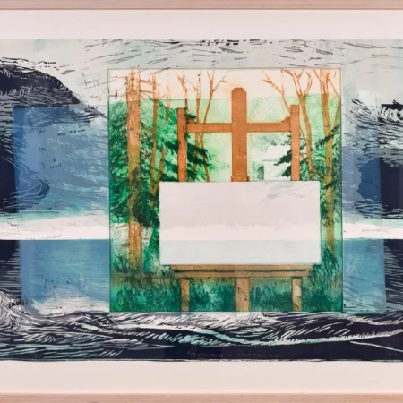 Michael Mazur (1935-2009) "Memory and Distance" Etching Woodcut Monotype 1992