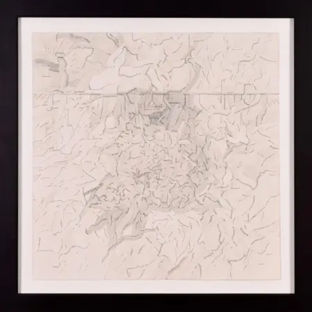 George Morrison (1919-2000) "Untitled" Ink on Paper" 1972