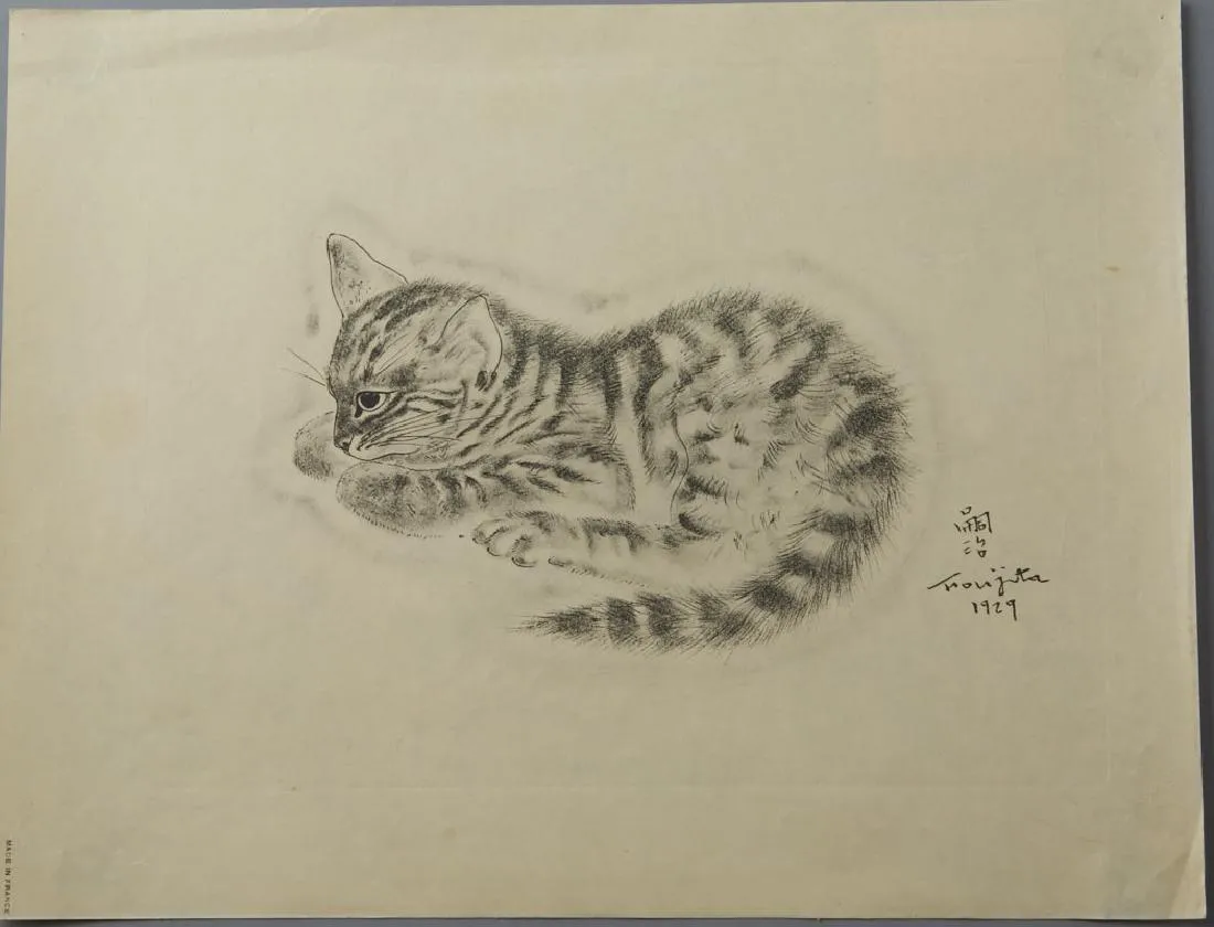 le_pho_banner 2 Leonard Tsuguharu Foujita Collotype Print Book of Cats